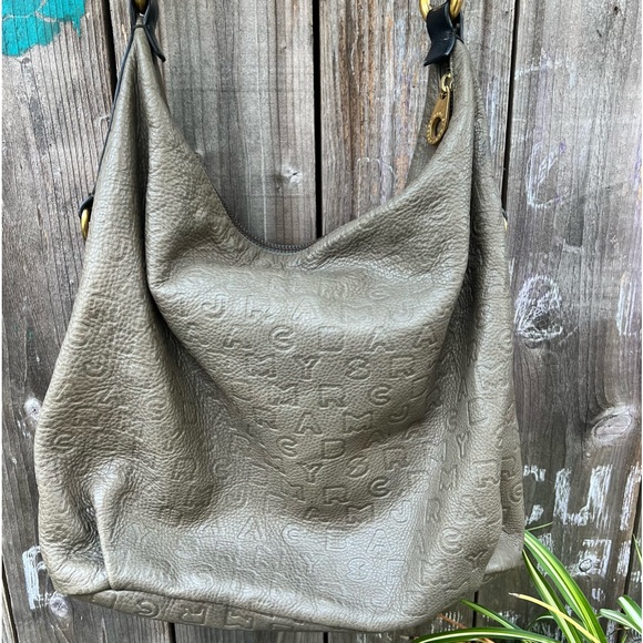 Marc Jacobs Lettering Embossed Leather  Hobo - Picture 4 of 9